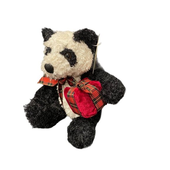 DanDee Collector’s Choice NWT Black White 9 inch Panda Wrapped Gift Plush Bear - Picture 3 of 7